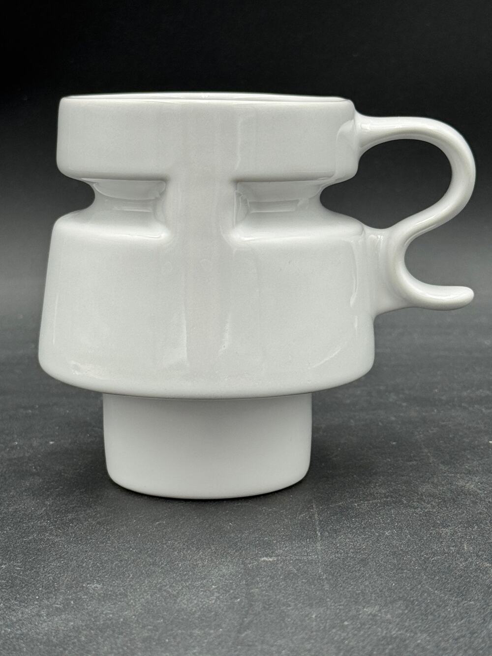 Gojo Highwave Travel Coffee Tea Mug White Drink Through Lid Car Cup Holder Base